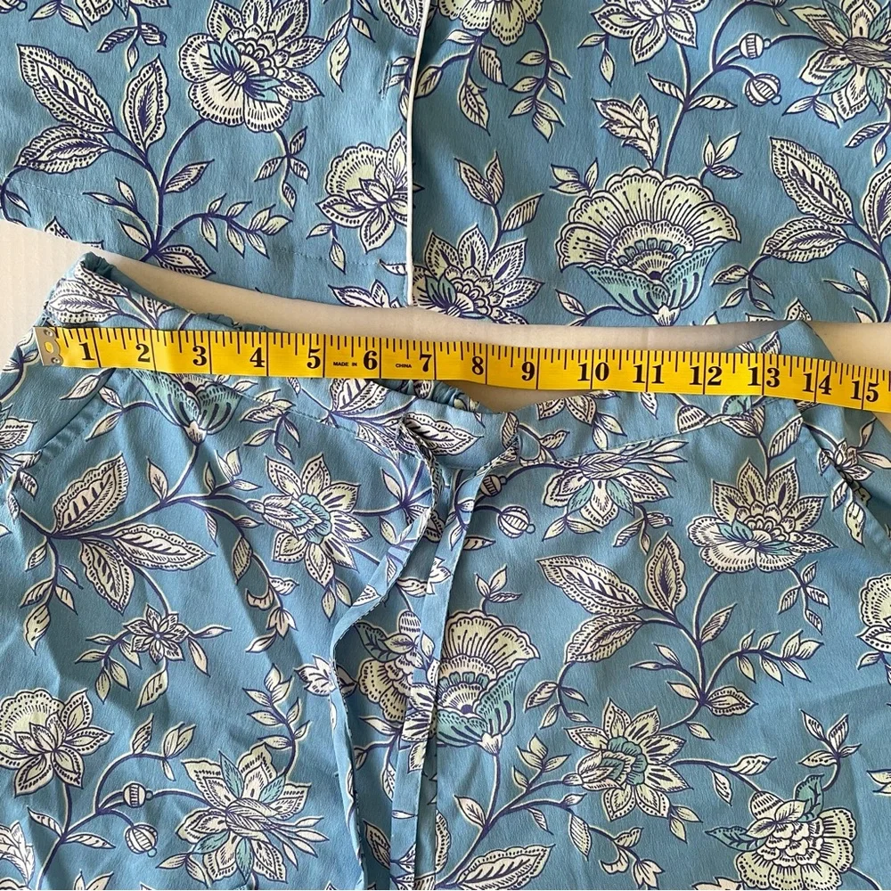 Rachel Zoe Blue Floral Pajama Set - Picture 5 of 6